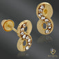 Elegant 14k Gold Infinity Earrings for Babies – CZ Stud Children’s Jewelry