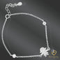 925 Sterling Silver Bracelet with Little Girl Design – Adjustable Cable Link Chain