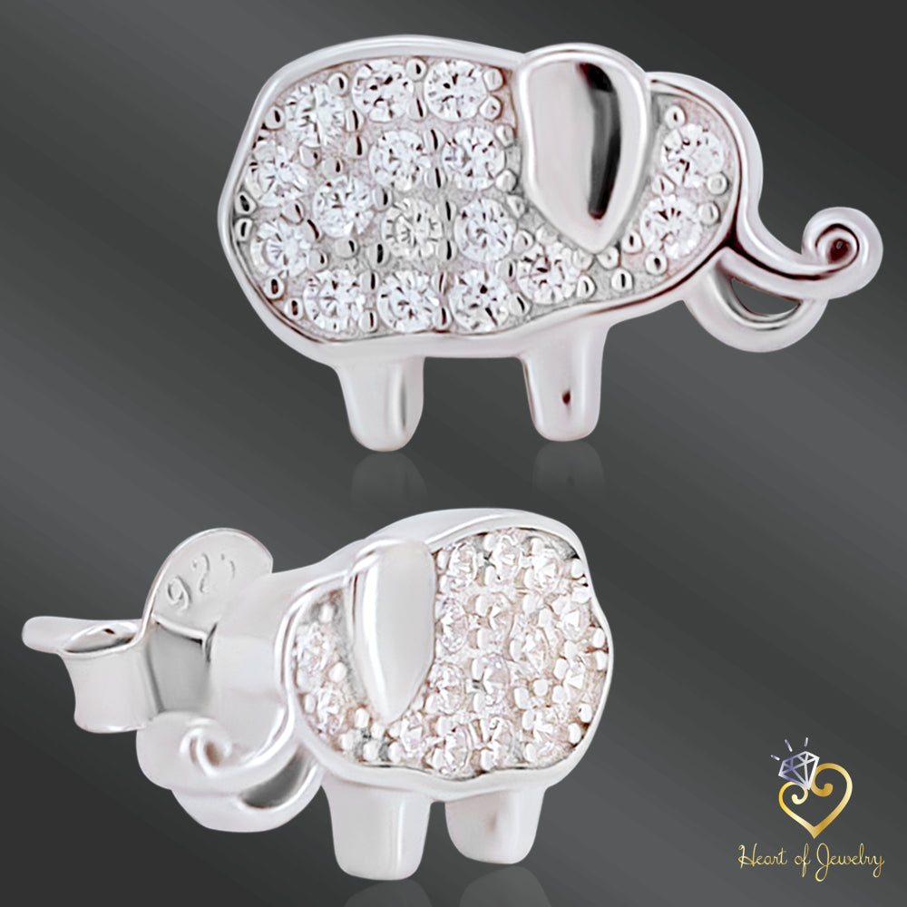 Sterling Silver Elephant Studs – Gentle Strength with Comfortable Butterfly Fastening