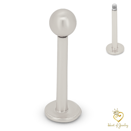 316L Surgical Steel Plain 3mm Screw Ball Labret-Monroe