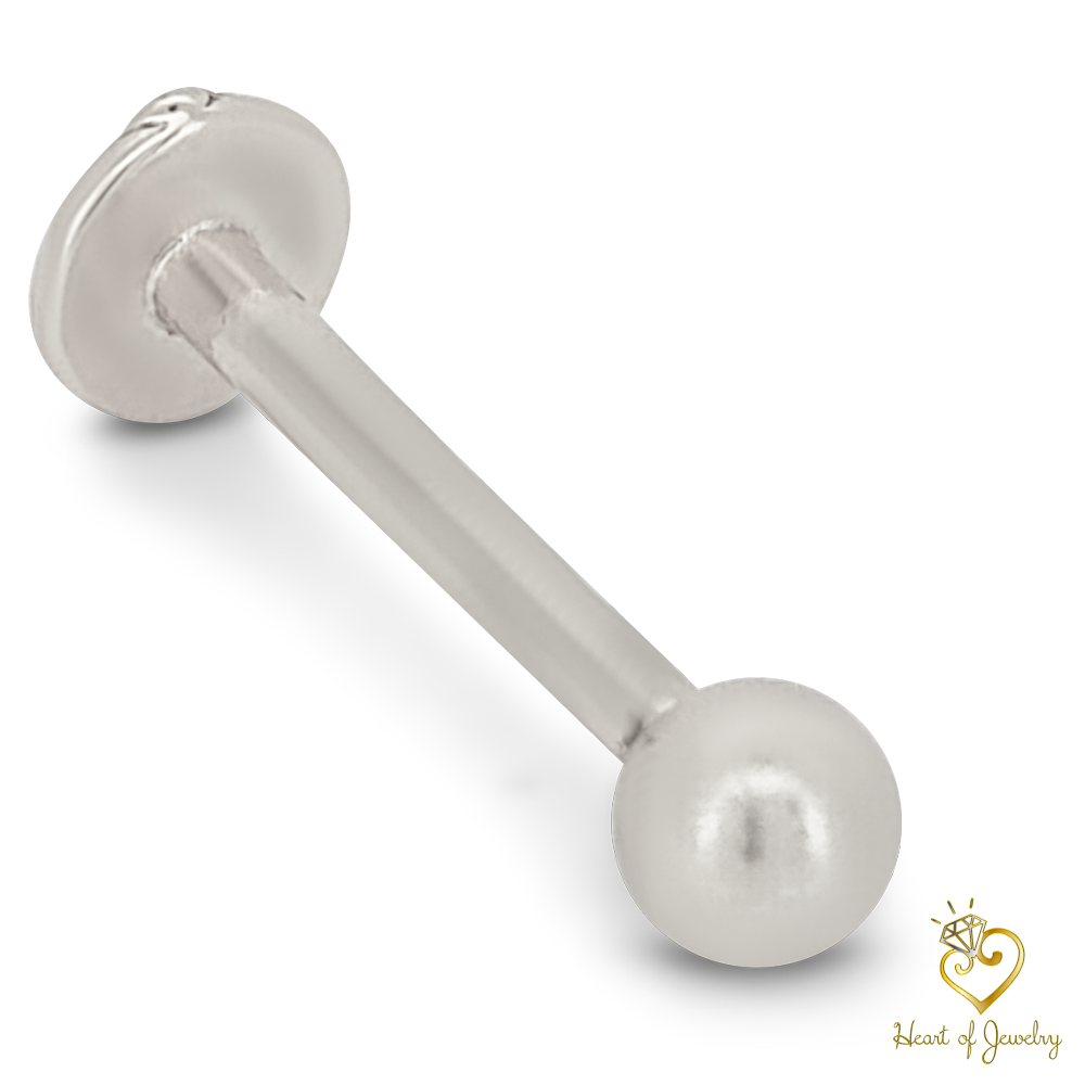 316L Surgical Steel Plain 3mm Screw Ball Labret-Monroe