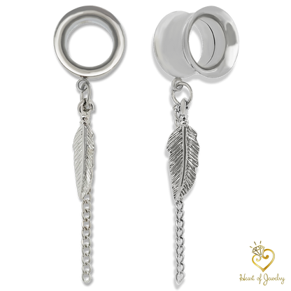 316L Stainless Leaf Drops – Plug-Friendly Statement